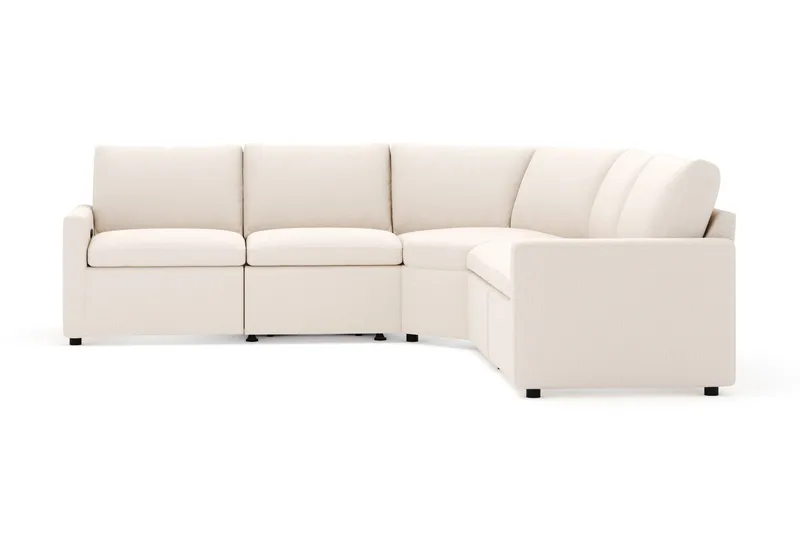 Barsele Hjørnesofa med Elektrisk Recliner 5-personers - Beige - Møbler - Sofaer - Recliner sofaer