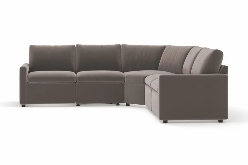 Barsele Hjørnesofa med Elektrisk Recliner 5-personers - Brun - Møbler - Sofaer - Recliner sofaer