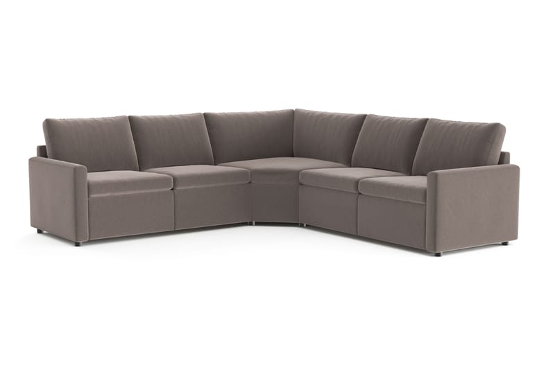 Barsele Hjørnesofa med Elektrisk Recliner 5-personers - Brun - Møbler - Sofaer - Recliner sofaer