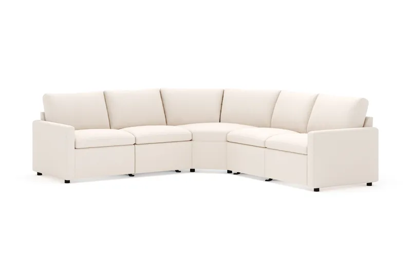 Barsele Hjørnesofa med Elektrisk Recliner 5-personers, Beige