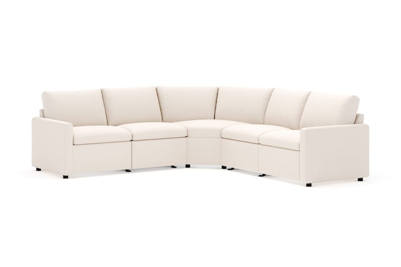 Barsele Hjørnesofa med Elektrisk Recliner 5-personers, Beige