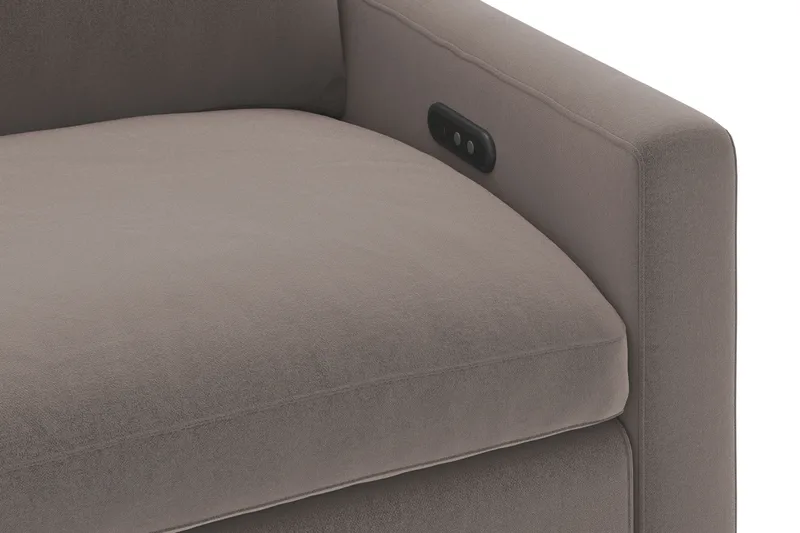 Barsele Hjørnesofa med Elektrisk Recliner 5-personers - Brun - Møbler - Sofaer - Recliner sofaer