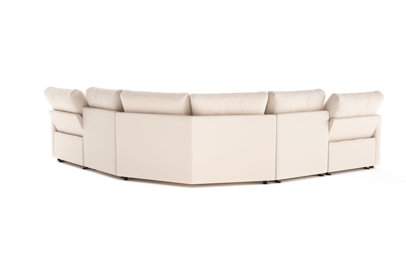Barsele Hjørnesofa med Recliner 5-personers - Beige - Møbler - Sofaer - Recliner sofaer