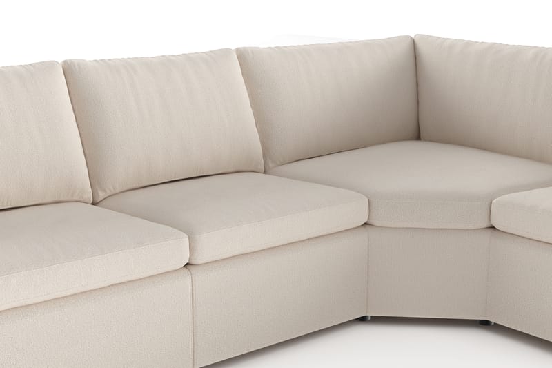 Barsele Hjørnesofa med Recliner 5-personers - Beige - Møbler - Sofaer - Recliner sofaer