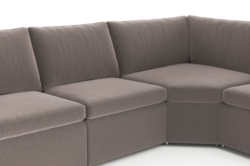 Barsele Hjørnesofa med Recliner 5-personers - Brun - Møbler - Sofaer - Recliner sofaer