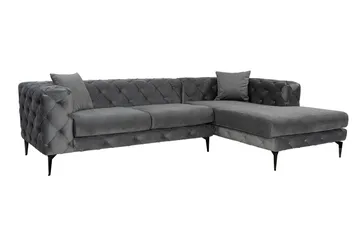 Beachport 3-personers Sofa med Højre Chaiselong - Antracit - Møbler - Sofaer - Sofa med chaiselong