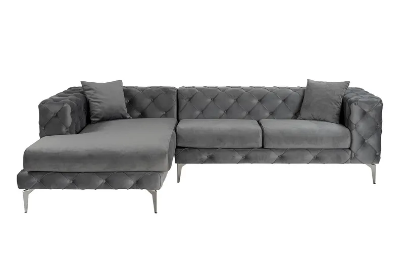 Beachport 3-personers Sofa med Venstre Chaiselong, Antracit