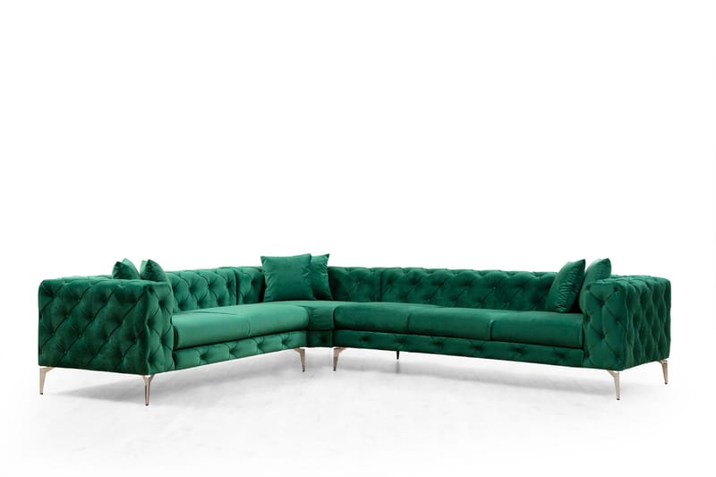 Beachport Hjørnesofa 6-sæders, Grön