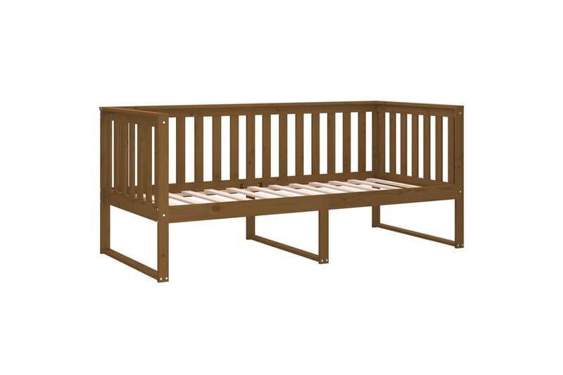 beBasic daybed 100x200 cm massivt fyrretræ gyldenbrun - Brun - Daybed