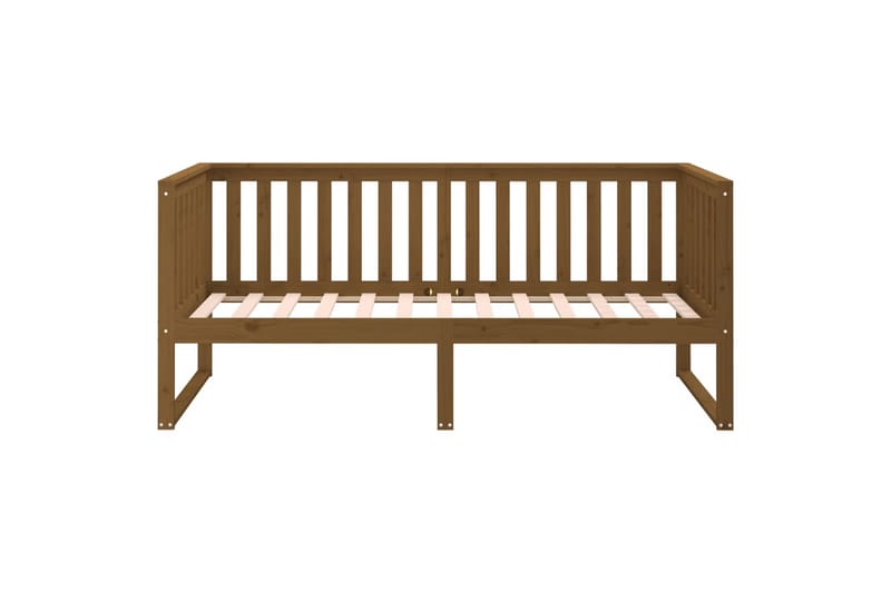 beBasic daybed 100x200 cm massivt fyrretræ gyldenbrun - Brun - Daybed