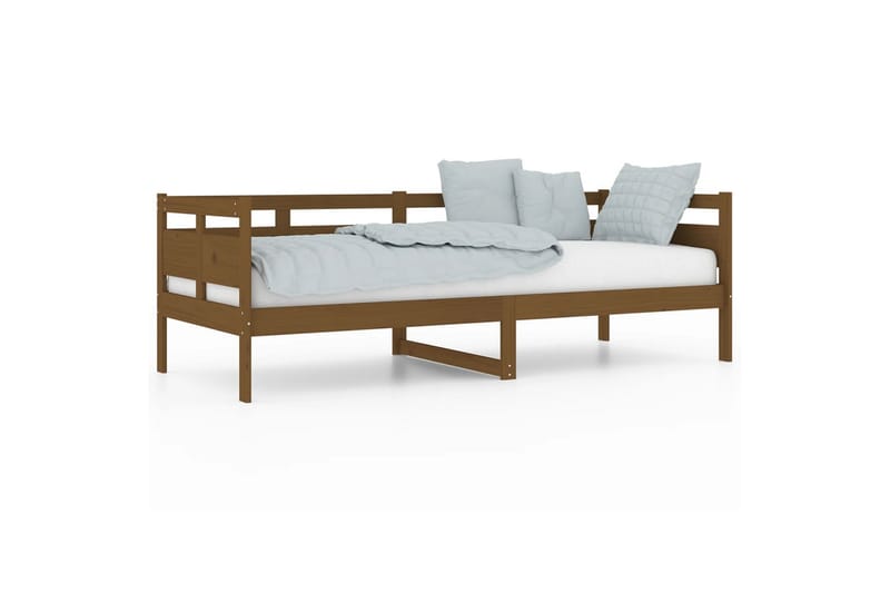 beBasic daybed 2x(80x200) cm massivt fyrretræ gyldenbrun - Brun - Daybed