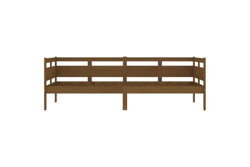 beBasic daybed 2x(80x200) cm massivt fyrretræ gyldenbrun - Brun - Daybed