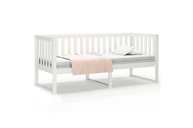 beBasic daybed 75x190 cm massivt fyrretræ hvid - Hvid - Møbler - Sofaer - Daybed