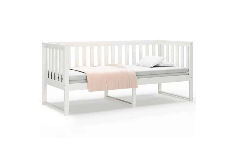 beBasic daybed 75x190 cm massivt fyrretræ hvid - Hvid - Daybed