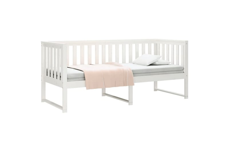 beBasic daybed 75x190 cm massivt fyrretræ hvid - Hvid - Daybed