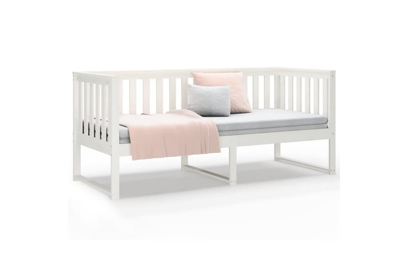 beBasic daybed 75x190 cm massivt fyrretræ hvid - Hvid - Møbler - Sofaer - Daybed
