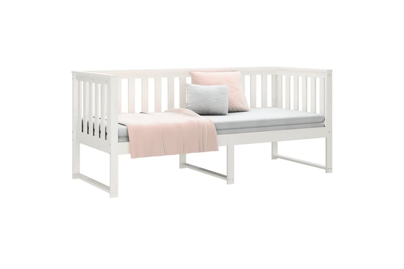 beBasic daybed 75x190 cm massivt fyrretræ hvid - Hvid - Møbler - Sofaer - Daybed