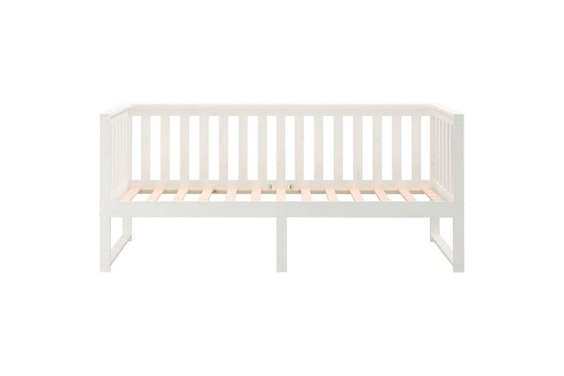 beBasic daybed 75x190 cm massivt fyrretræ hvid - Hvid - Daybed