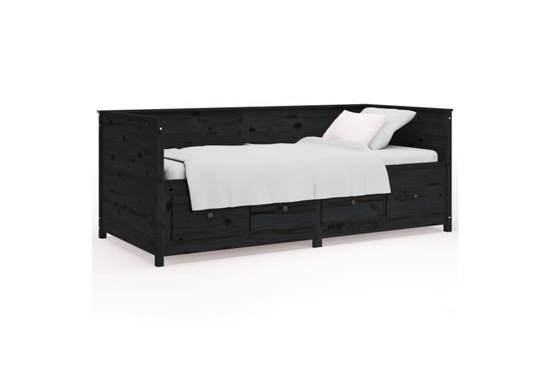 beBasic daybed 75x190 cm massivt fyrretræ sort - Sort - Møbler - Sofaer - Daybed