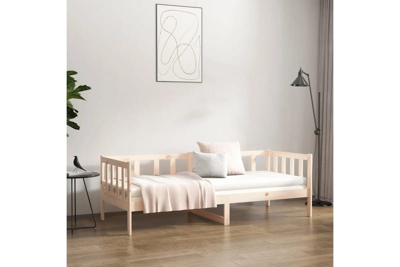 beBasic daybed 80x200 cm massivt fyrretræ - Brun - Daybed