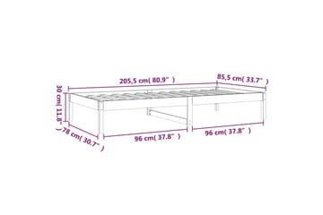 beBasic daybed 80x200 cm massivt fyrretræ - Brun - Møbler - Sofaer - Daybed