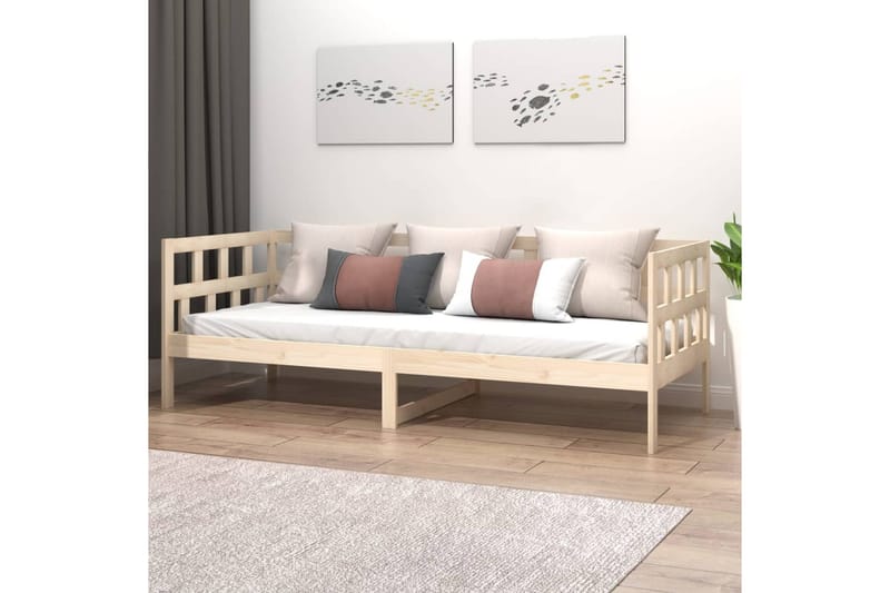 beBasic daybed 80x200 cm massivt fyrretræ - Brun - Daybed