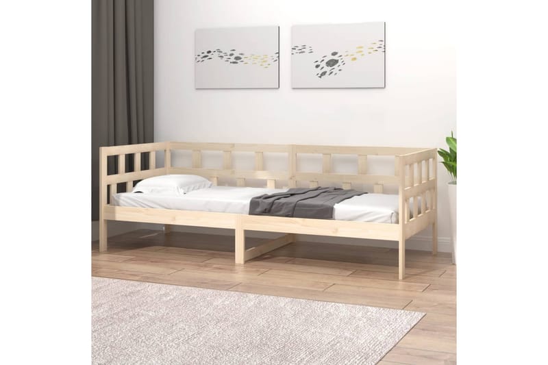 beBasic daybed 80x200 cm massivt fyrretræ - Brun - Daybed