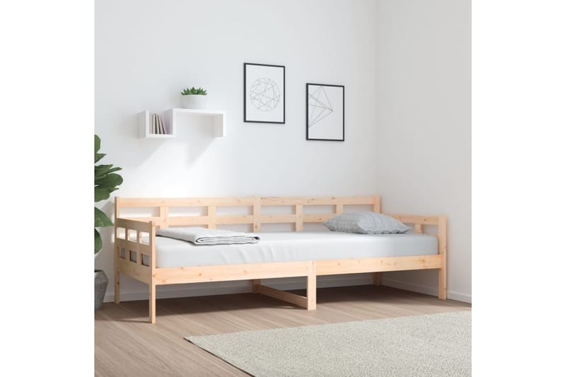 beBasic daybed 80x200 cm massivt fyrretræ - Brun - Daybed