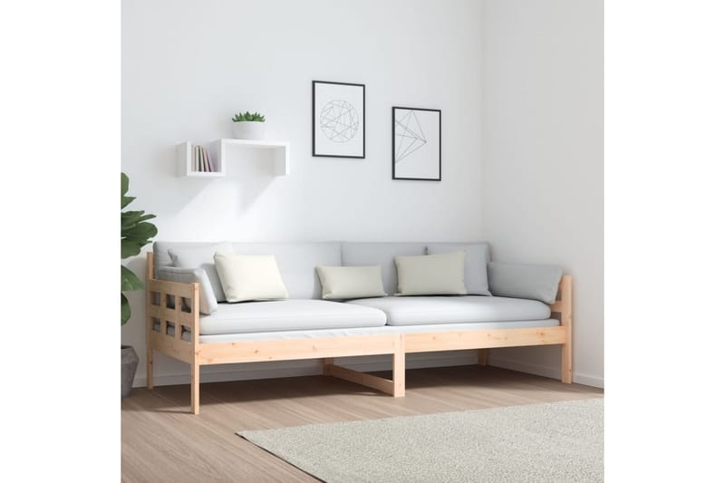 beBasic daybed 80x200 cm massivt fyrretræ - Brun - Daybed