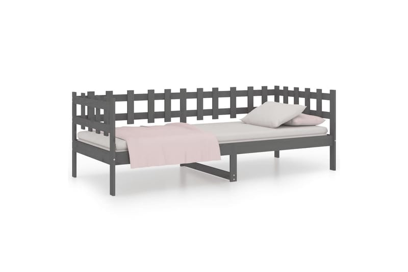 beBasic daybed 80x200 cm massivt fyrretræ grå - GrÃ¥ - Møbler - Sofaer - Daybed