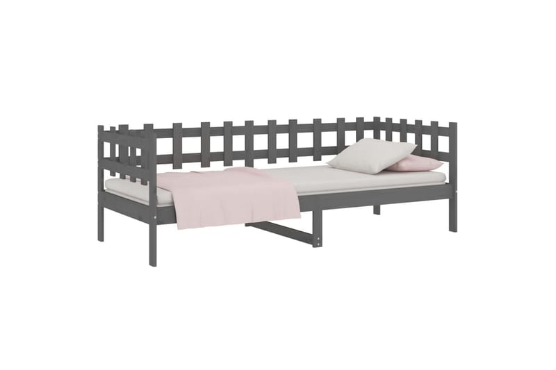 beBasic daybed 80x200 cm massivt fyrretræ grå - GrÃ¥ - Møbler - Sofaer - Daybed