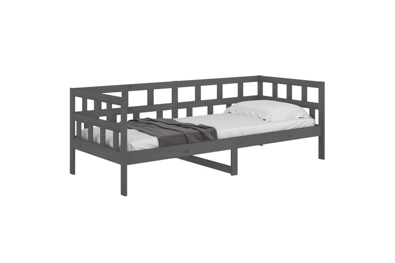 beBasic daybed 80x200 cm massivt fyrretræ grå - GrÃ¥ - Møbler - Sofaer - Daybed