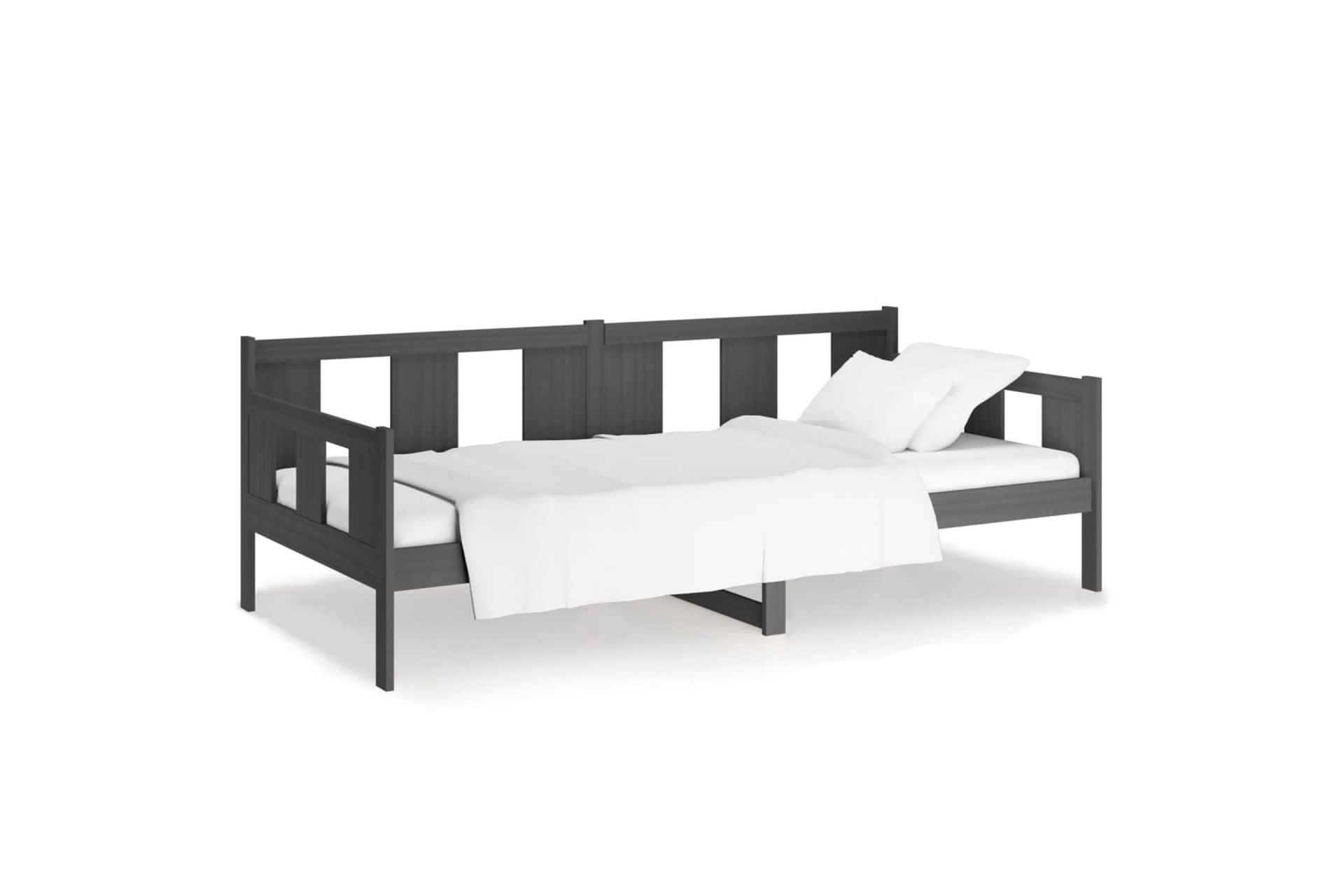 beBasic daybed 80x200 cm massivt fyrretræ grå - GrÃ¥ - Møbler - Sofaer - Daybed