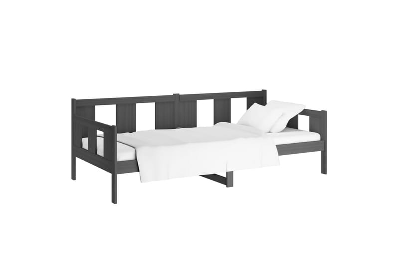 beBasic daybed 80x200 cm massivt fyrretræ grå - GrÃ¥ - Daybed