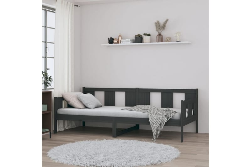 beBasic daybed 80x200 cm massivt fyrretræ grå - GrÃ¥ - Møbler - Sofaer - Daybed