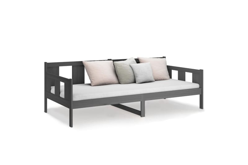 beBasic daybed 80x200 cm massivt fyrretræ grå - GrÃ¥ - Daybed