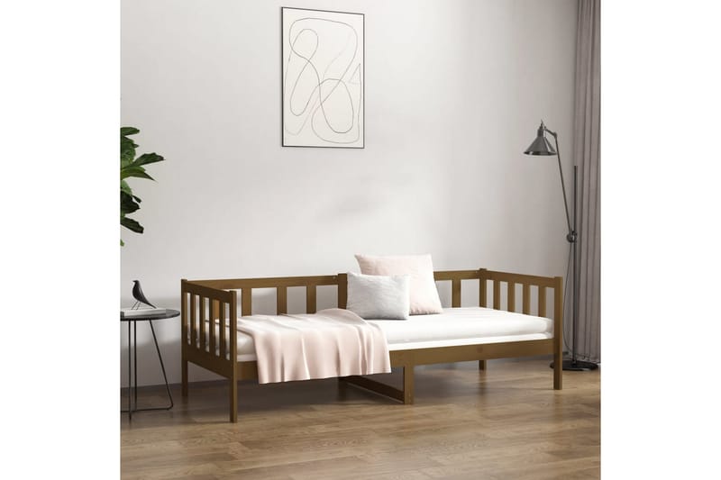 beBasic daybed 80x200 cm massivt fyrretræ gyldenbrun - Brun - Møbler - Sofaer - Daybed