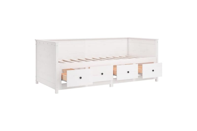 beBasic daybed 80x200 cm massivt fyrretræ hvid - Hvid - Daybed