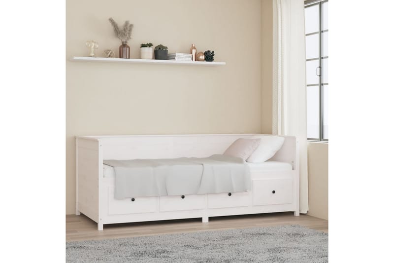 beBasic daybed 80x200 cm massivt fyrretræ hvid - Hvid - Daybed