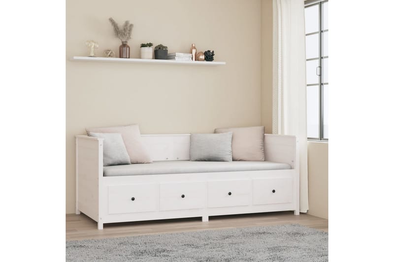 beBasic daybed 80x200 cm massivt fyrretræ hvid - Hvid - Daybed