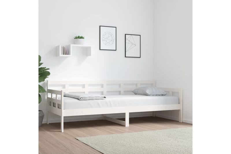 beBasic daybed 80x200 cm massivt fyrretræ hvid - Hvid - Daybed