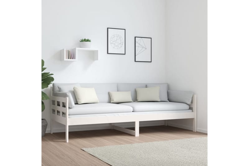 beBasic daybed 80x200 cm massivt fyrretræ hvid - Hvid - Daybed