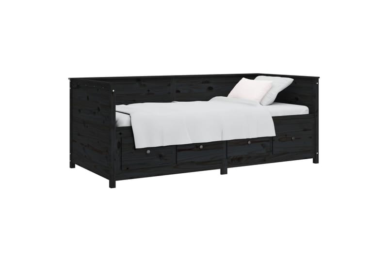 beBasic daybed 80x200 cm massivt fyrretræ sort - Sort - Møbler - Sofaer - Daybed