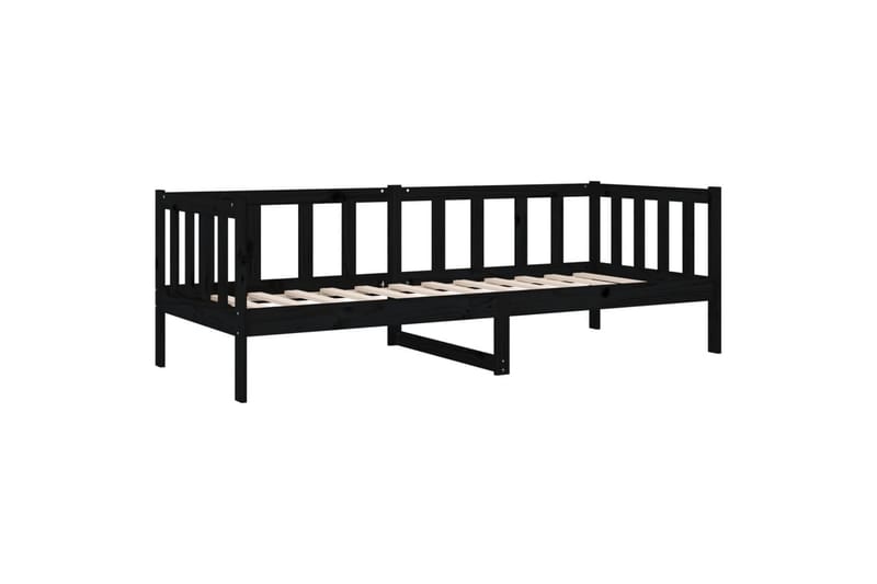 beBasic daybed 80x200 cm massivt fyrretræ sort - Sort - Daybed