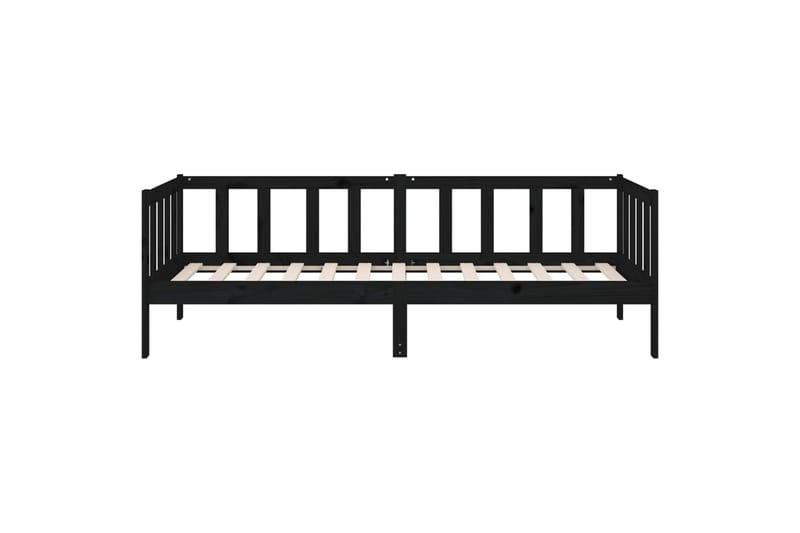 beBasic daybed 80x200 cm massivt fyrretræ sort - Sort - Daybed