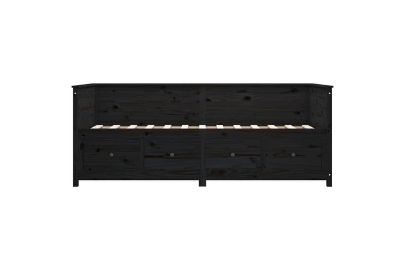 beBasic daybed 80x200 cm massivt fyrretræ sort - Sort - Møbler - Sofaer - Daybed