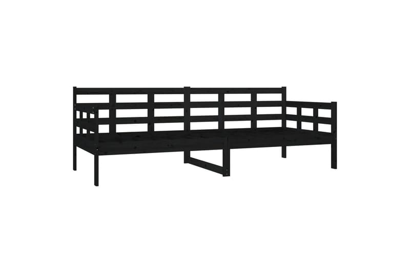 beBasic daybed 80x200 cm massivt fyrretræ sort - Sort - Daybed