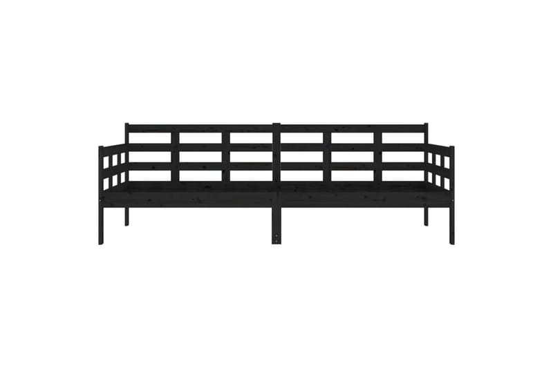 beBasic daybed 80x200 cm massivt fyrretræ sort - Sort - Daybed