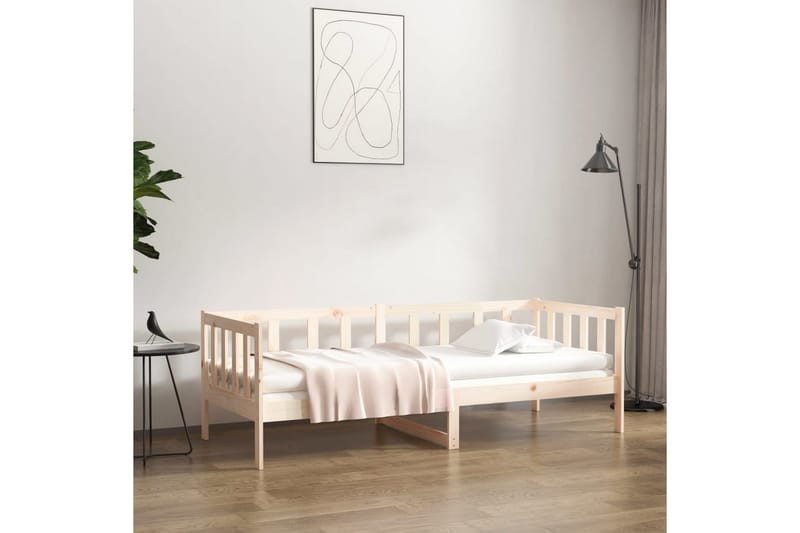 beBasic daybed 90x190 cm massivt fyrretræ - Brun - Daybed