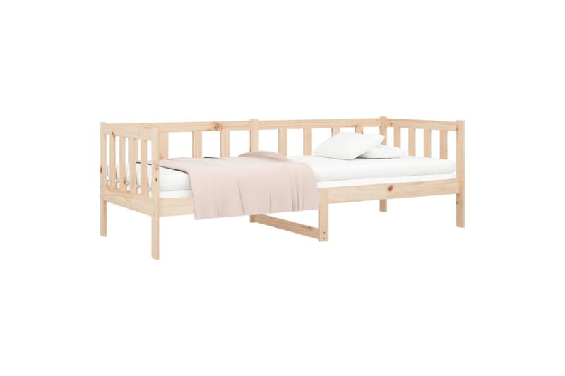 beBasic daybed 90x190 cm massivt fyrretræ - Brun - Daybed